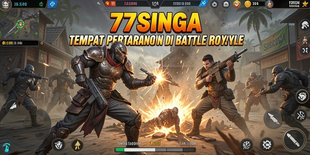 Gameplay Battle Royale yang mendebarkan di 77SINGA.