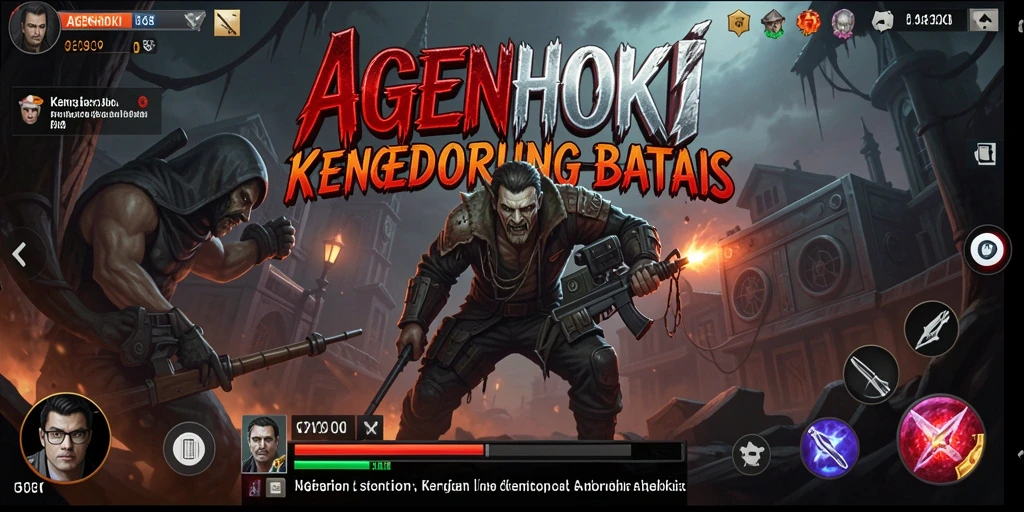 Tampilan menakutkan dari AGENHOKI yang menggambarkan permainan yang mencekam.