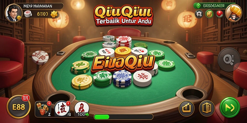 Screenshot menampilkan gameplay seru permainan QiuQiu E88.