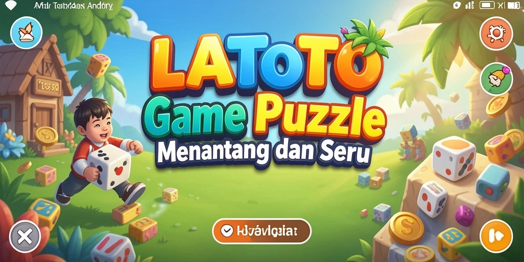Tampilan gameplay LATOTO yang seru dan menantang dalam Puzzle.
