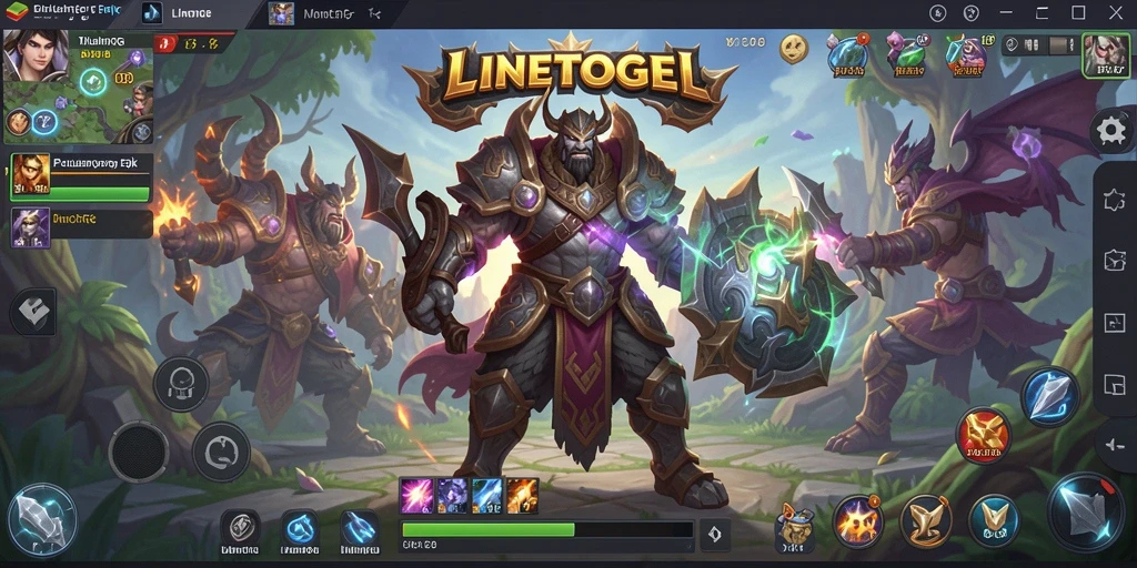 Tangkapan layar gameplay menarik dari LINETOGEL yang menunjukkan pertempuran epik.