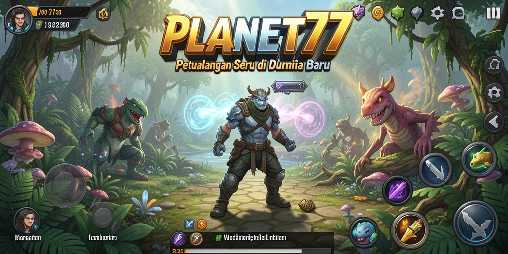 Gameplay seru dalam dunia petualangan PLANET77 yang memukau.