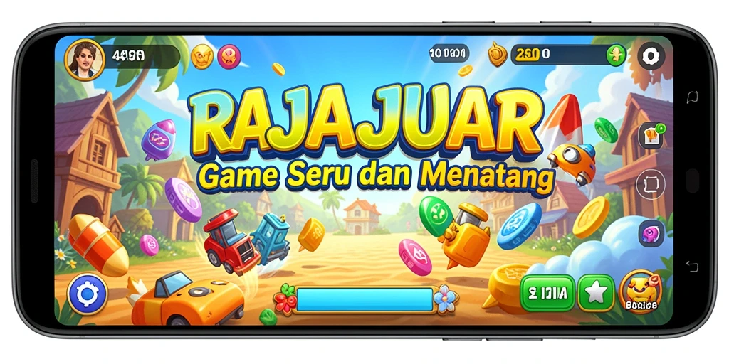 Screenshot gameplay RAJAJUARA menampilkan momen seru dalam permainan Arcade.