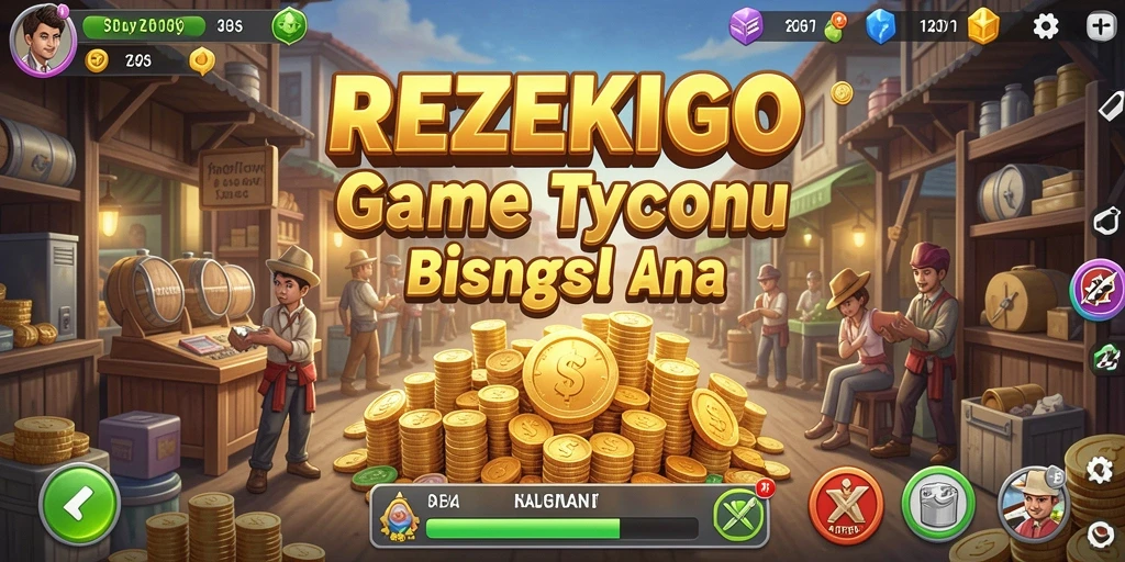 Tampilan screenshot gameplay REZEKIGO yang menampilkan berbagai bisnis yang sedang dikelola.