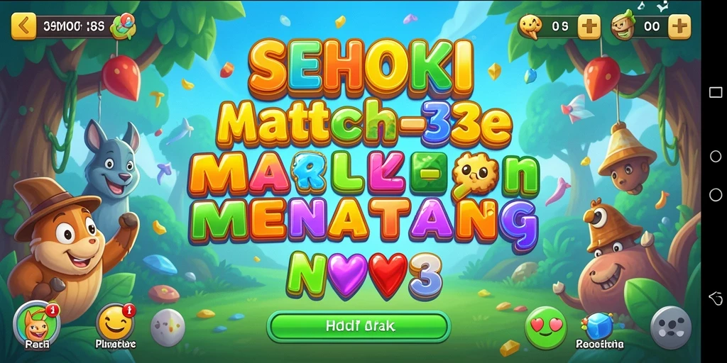 Tampilan seru gameplay SEHOKI dengan tantangan Match-3.