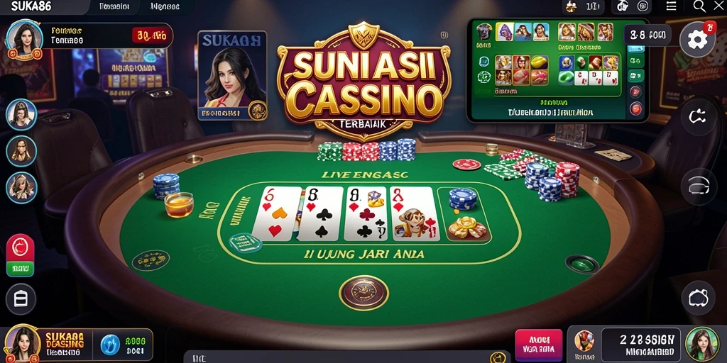 Tampilan menarik gameplay Live Casino SUKA86 dengan dealer profesional.
